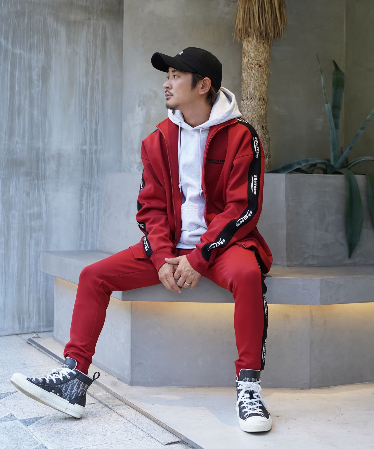 【#Re:room】LOGO SIDE LINE TRACK JACKET［REJ115］