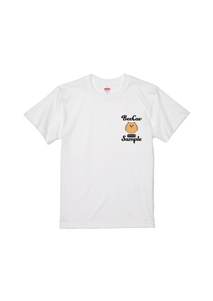 ビーキャブオリジナルポメラニアンワンポイントデザインプリントTシャツ【ヒト用】