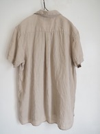 IKE BEHAR Pure Linen Open Collar Shirt