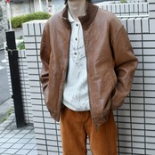TRAPPER THERMOLITE lining lamb leather blouson