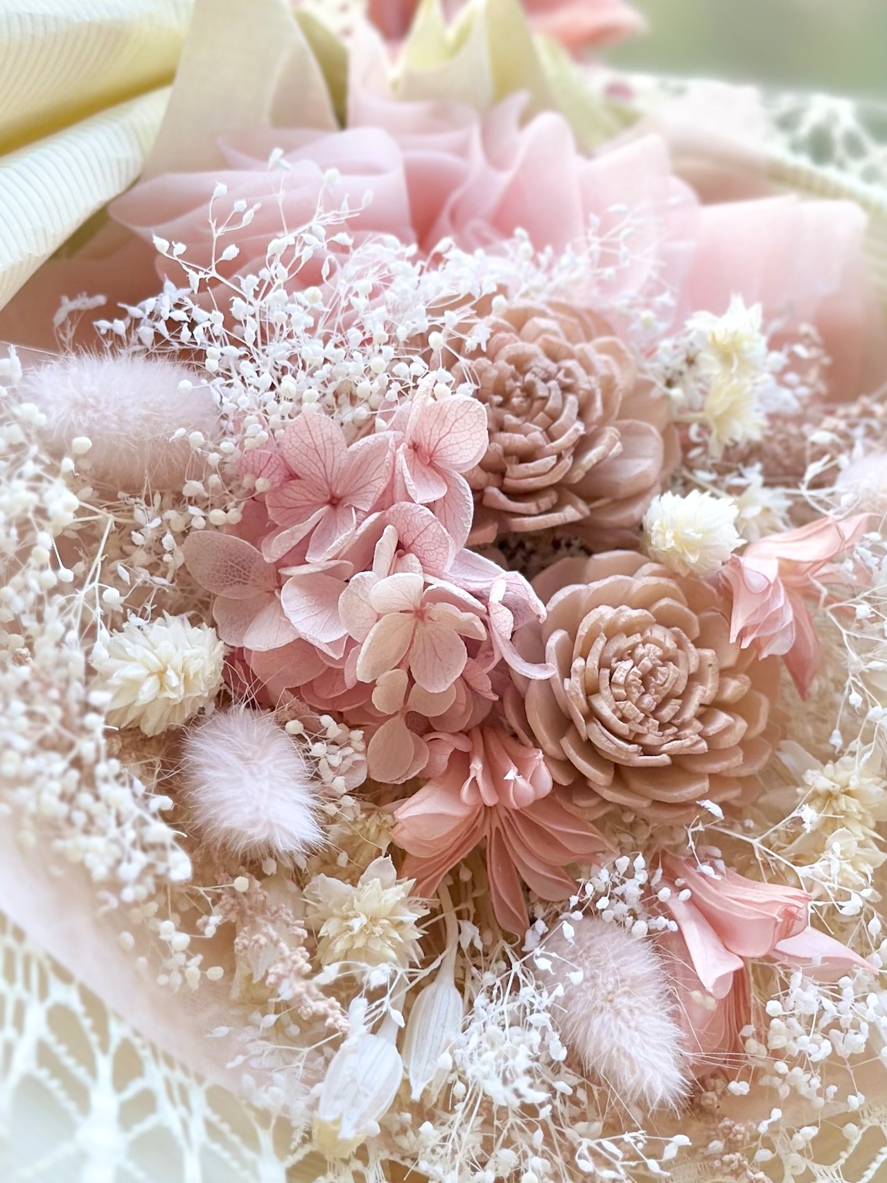 ドライフラワー花束(桜色) □Sサイズ 【定番商品】 画像6