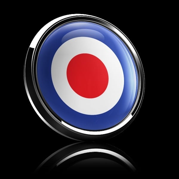 ゴーバッジ(ドーム)（CD0058 - British Royal Air Force Roundel） - 画像2