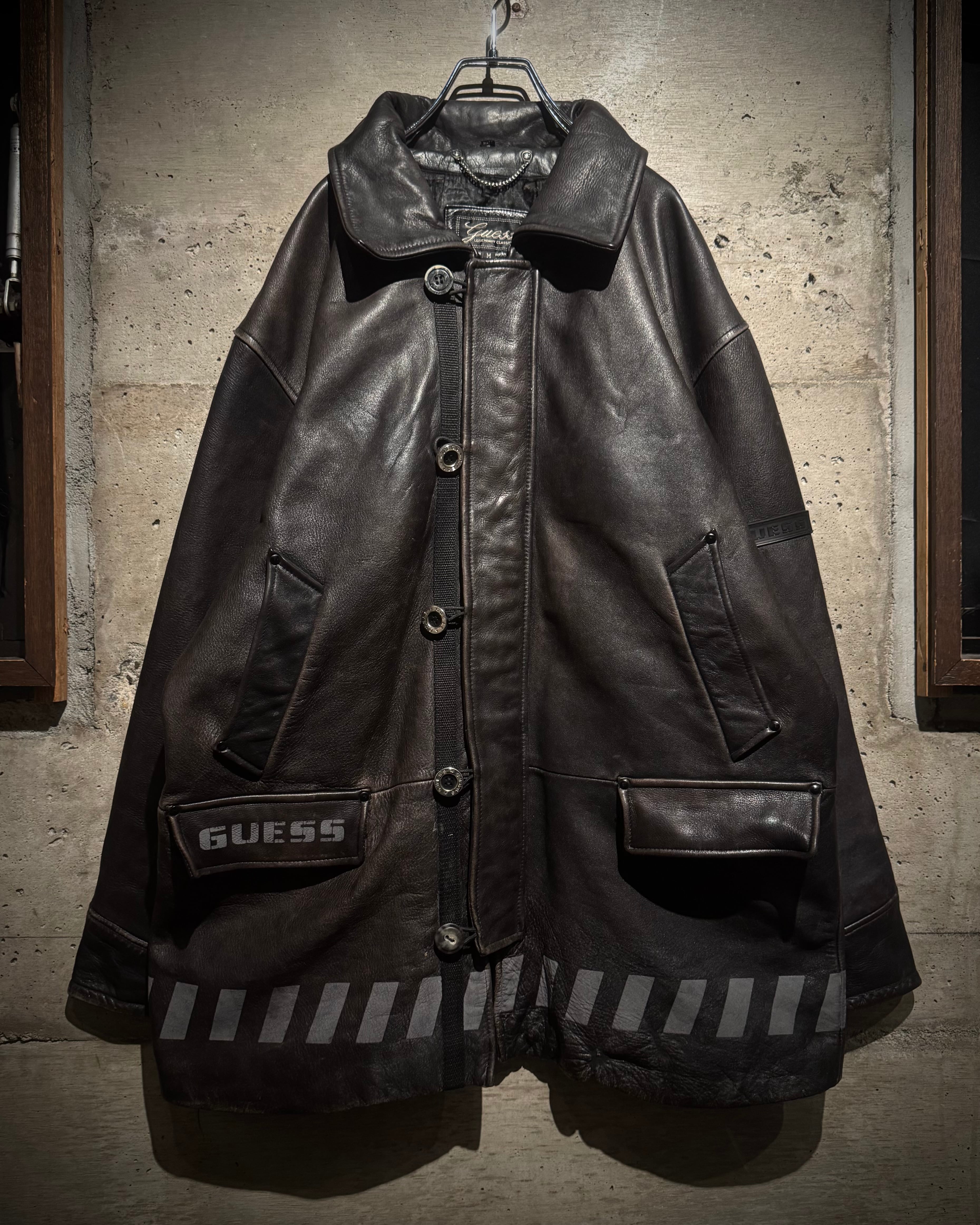 Caka】“GUESS” Beautiful Fade N-3B Type Leather Jacket | PAY ID