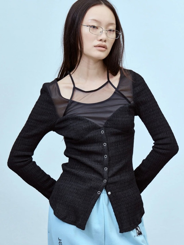 【26AW】THINGS THAT MATTER シングスザットマター /トップス / CHAOS BUSTIER TOPS　0586TM0557P