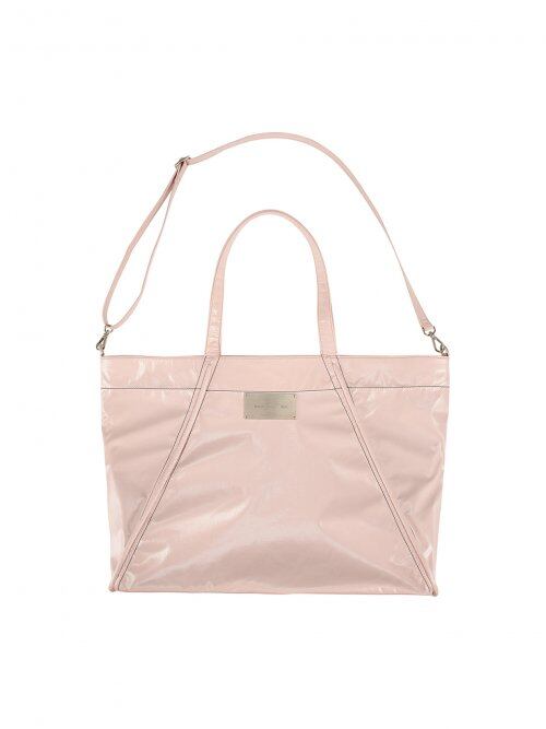 MATIN KIM] BIG COATING TOTE BAG IN PINK | もごつ