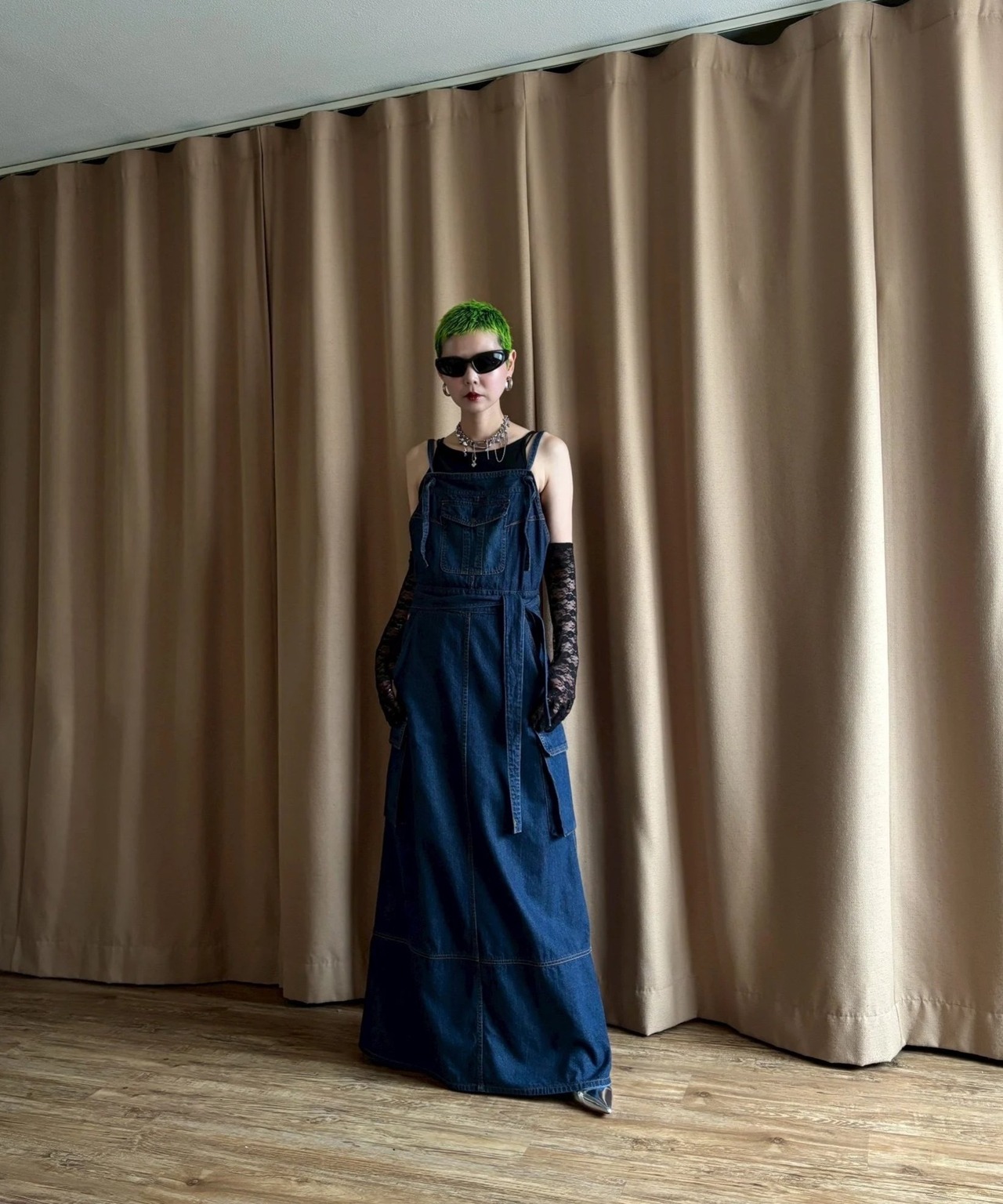 MADE IN JAPAN denim maxi dress-4767-6