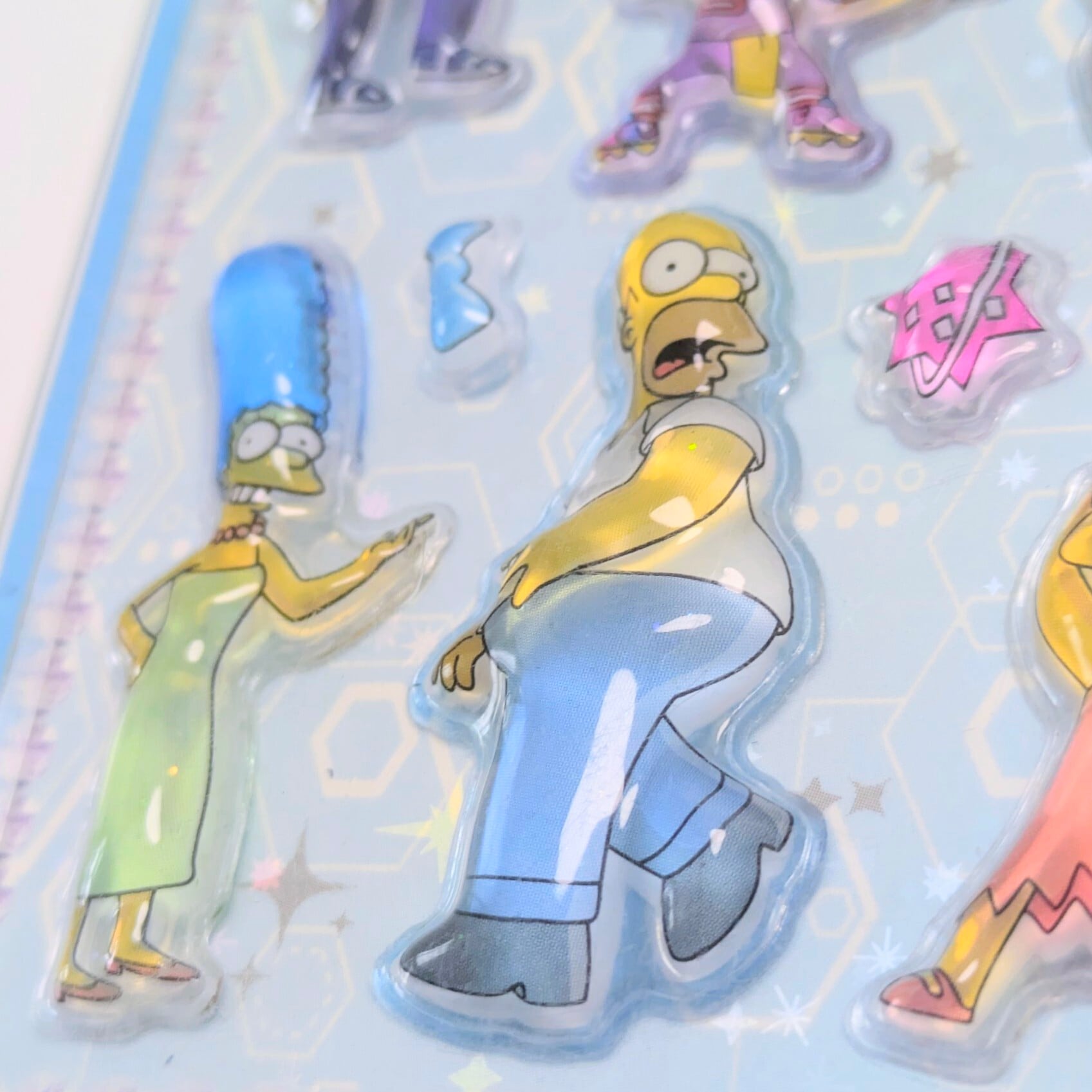 ⚡️Korea exclusive(韓国限定)⚡️【 The Simpsons / シンプソンズ 】3Dクリスタルステッカーver.1 / ぷくぷく?シール / STICKER(ステッカー) / 立体ステッカー 〚アメリカン雑貨 アメトイ〛