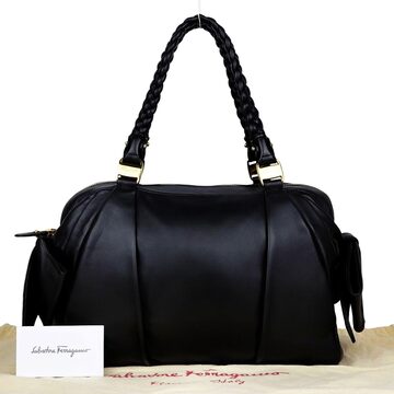 美品◇Salvatore Ferragamo フェラガモ ガンチーニ ビジネス可 2way