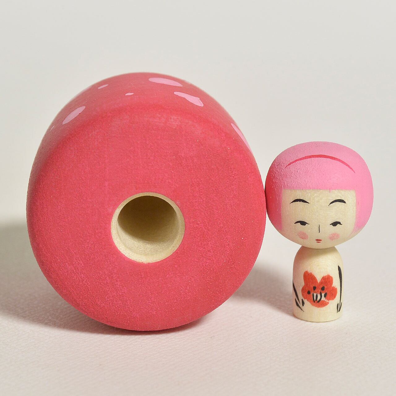ドットちゃんえじここけし 約1.5寸 約4.5cm 鈴木明 工人（作並系