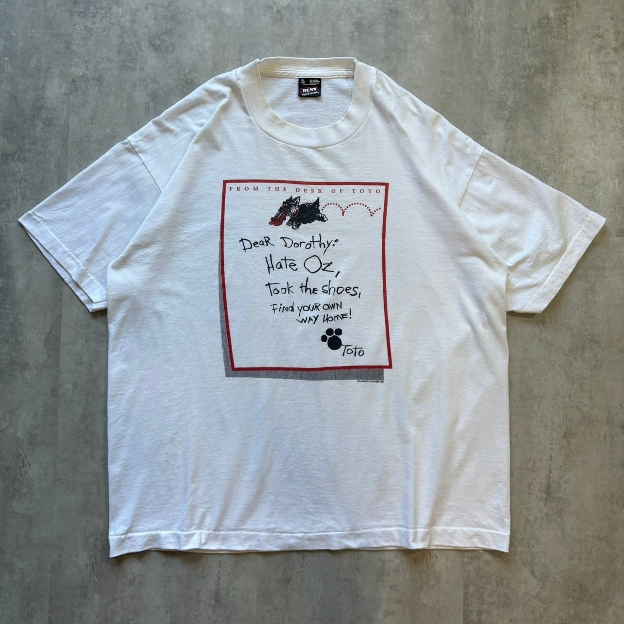 FRUIT OF THE ROOM フルーツオブザルーム 90s usa製 プリントTシャツ XL No.2971