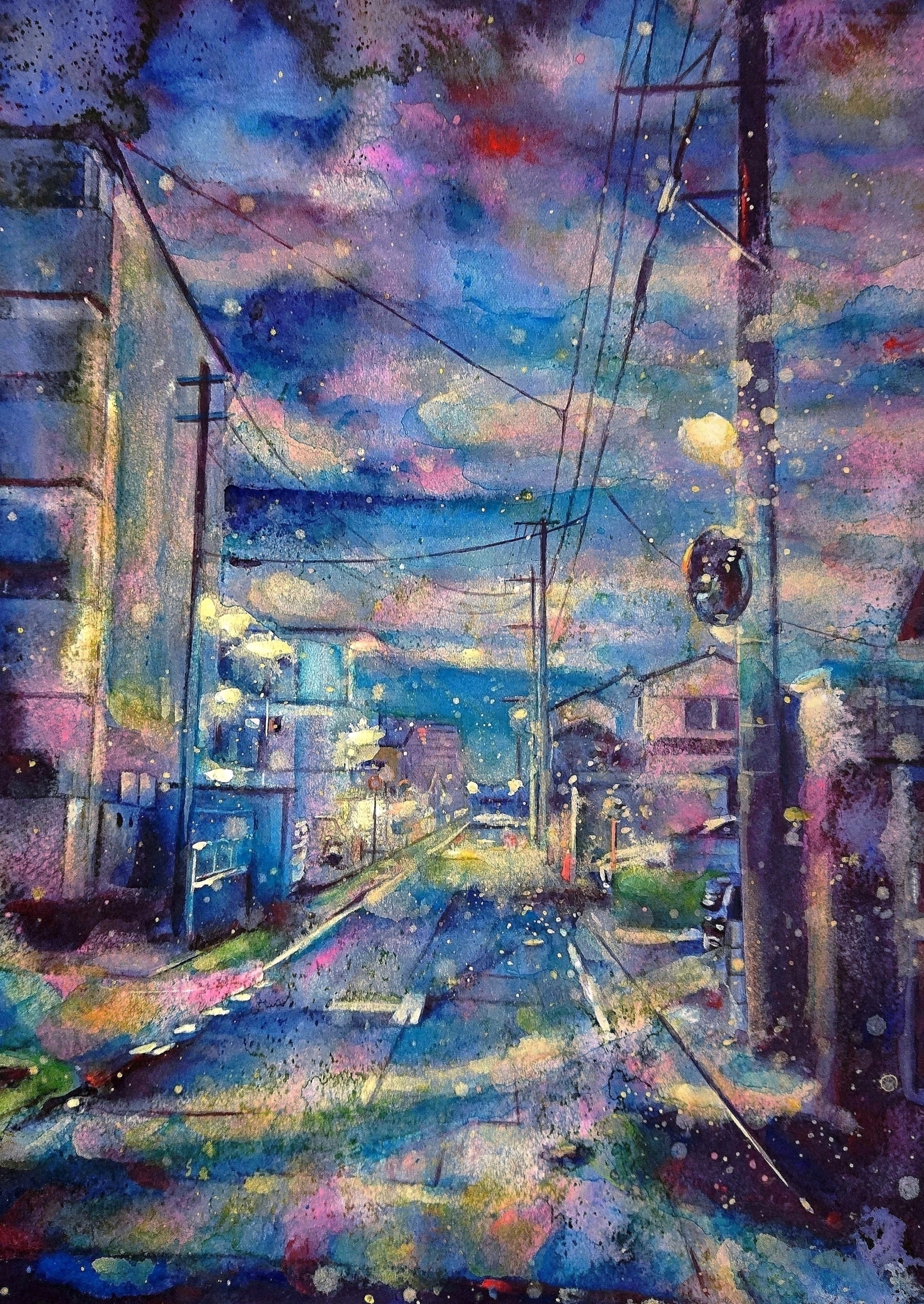 夜の道を横切る猫 | Pay ID