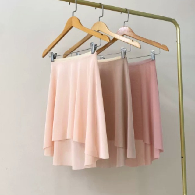 ストレッチメッシュ バレエスカート 10色展開 L1496