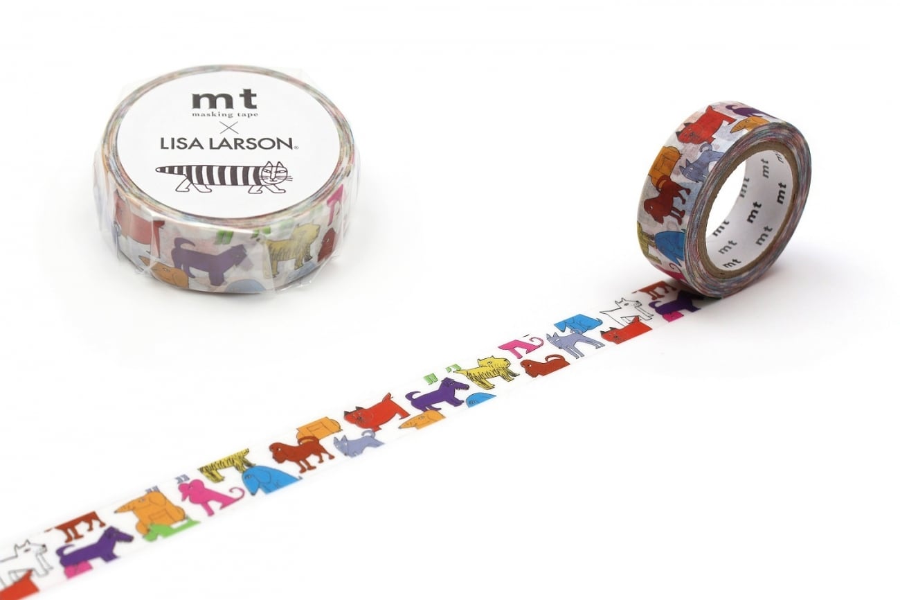 リサラーソン×mt カラフルドッグ 15mmマステ MT14