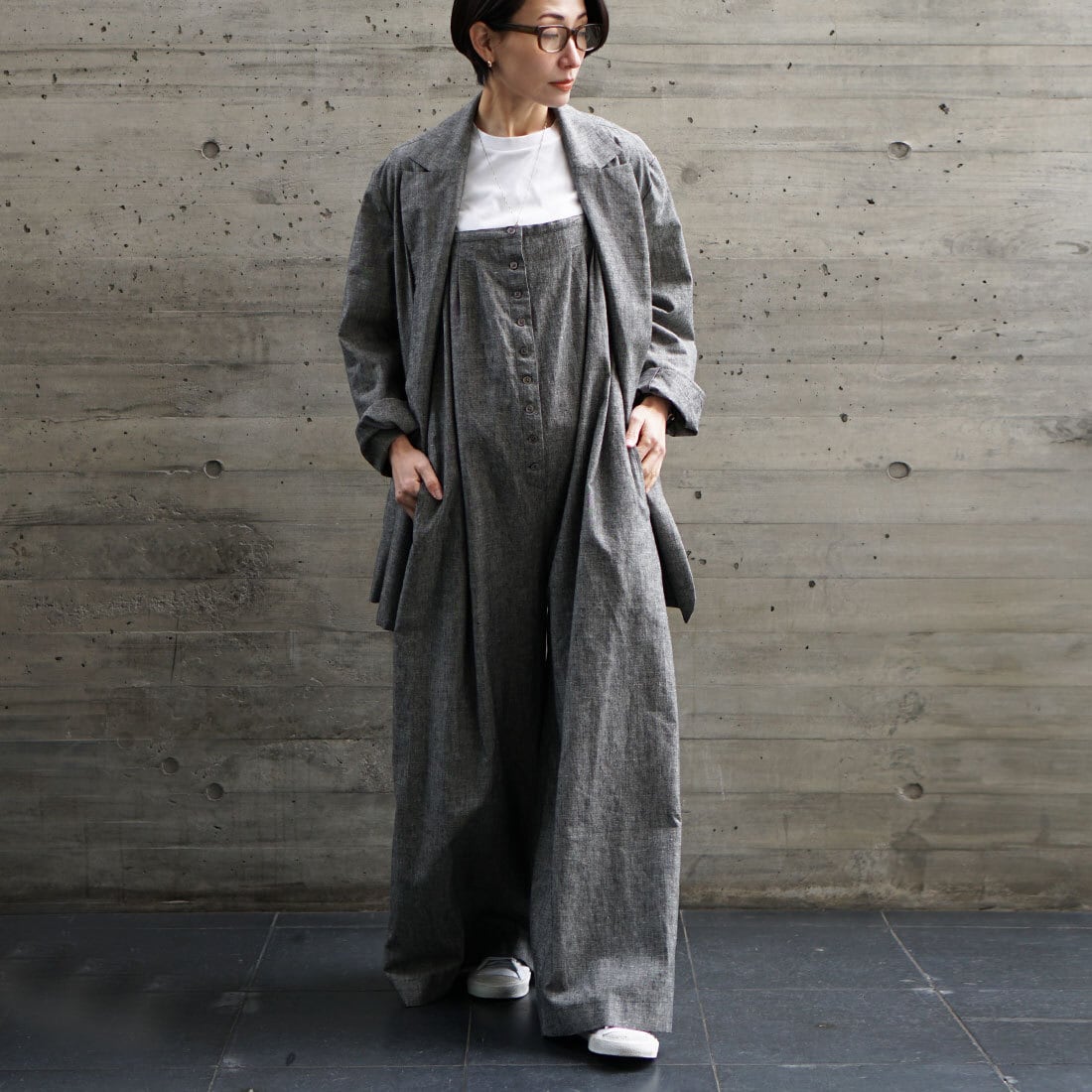 麻混ライトジャケット | FASHFREN/ファッシュフレン