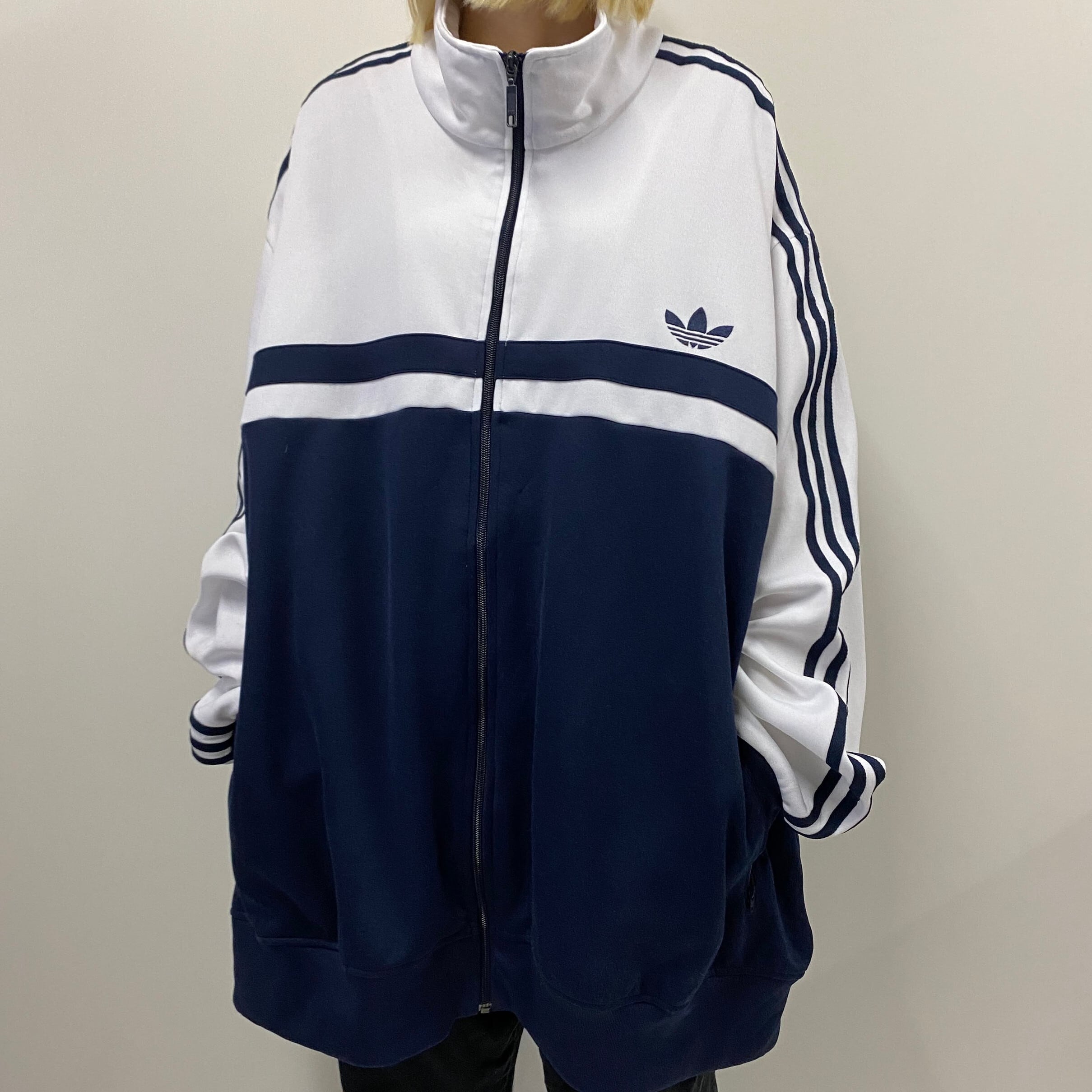 XLサイズ 希少美品 adidas アディダス トラックジャケット ジャージ 黒