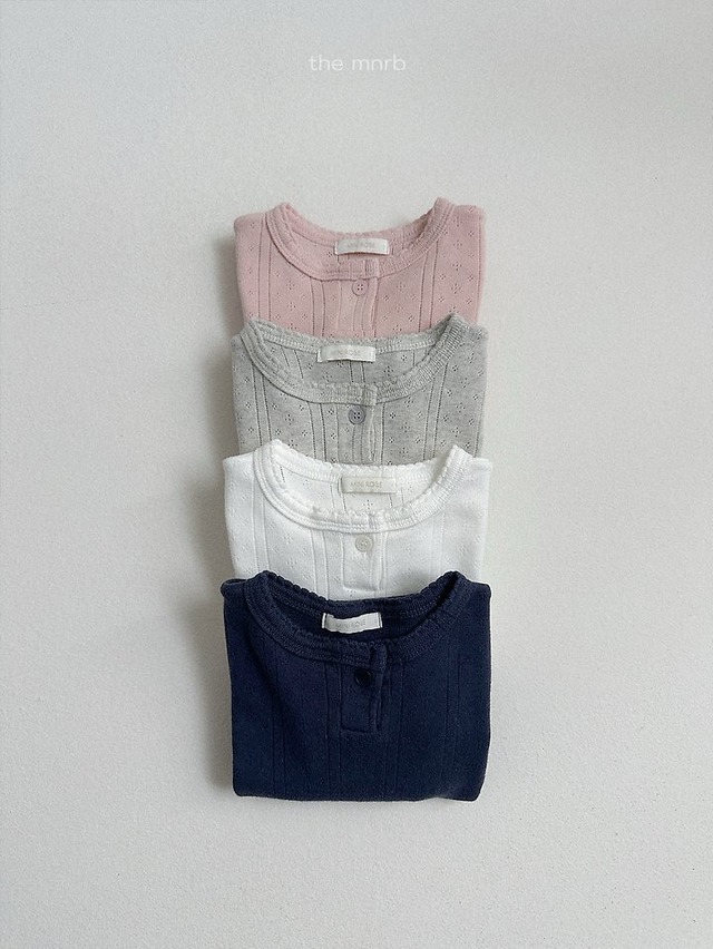 【取寄】minirobe|kylie placket tee|カイリープラケットT|S-XL|10m-4y|26 autumn