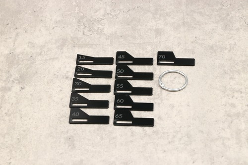 ターニングツール用角度ゲージ