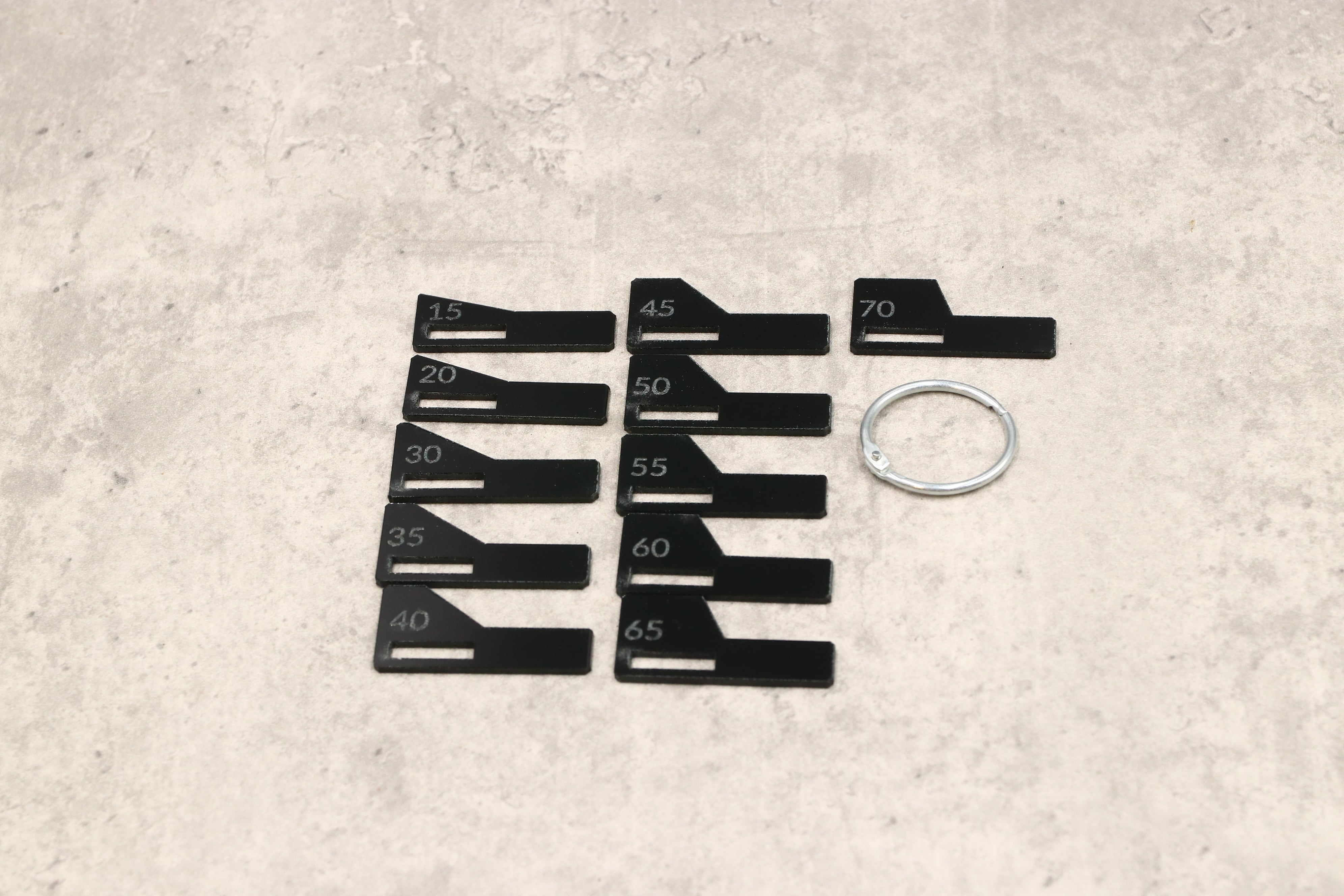 ターニングツール用角度ゲージ