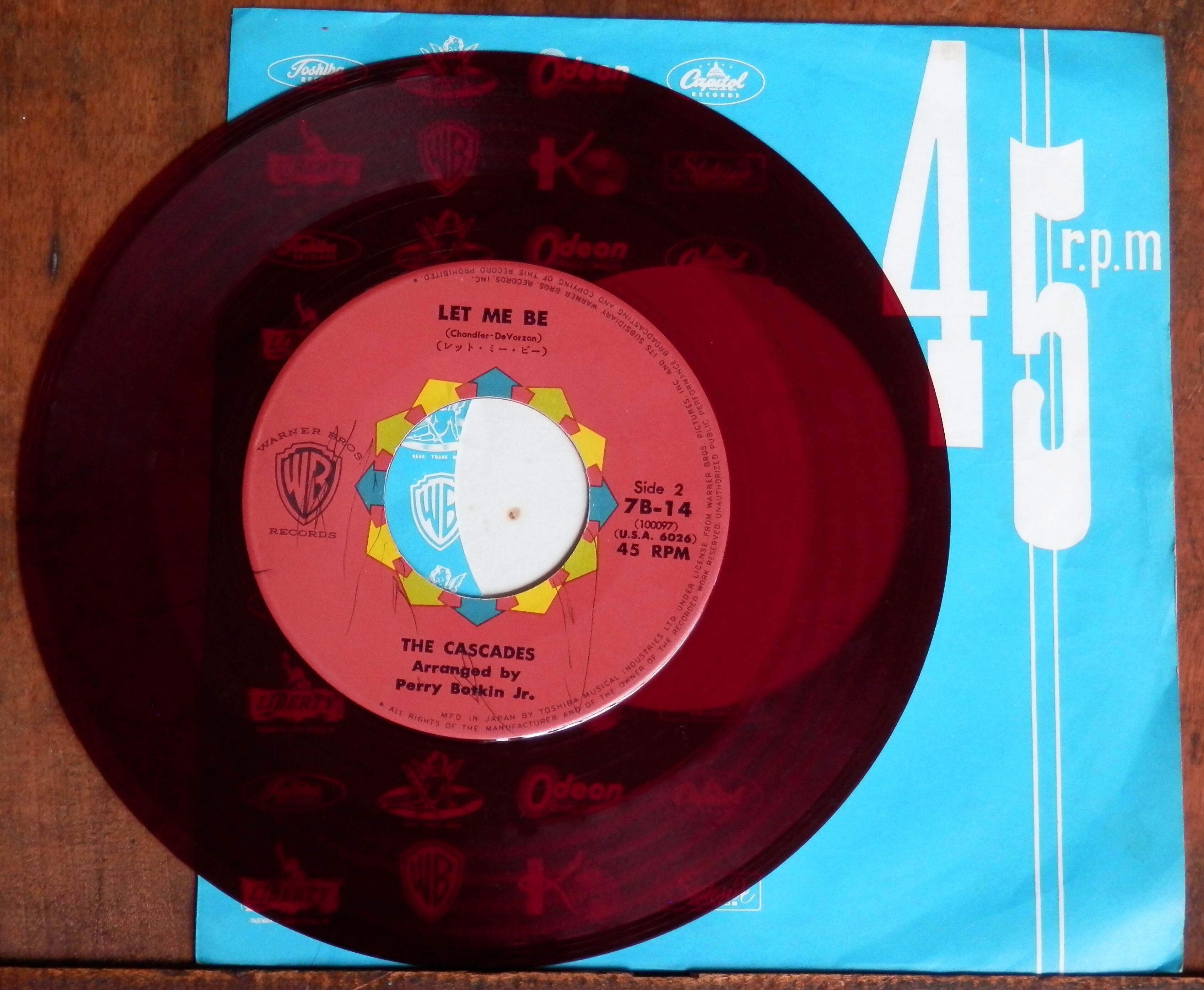 63【EP】カスケイーズ - 悲しき雨音 *赤盤 | 音盤窟レコード