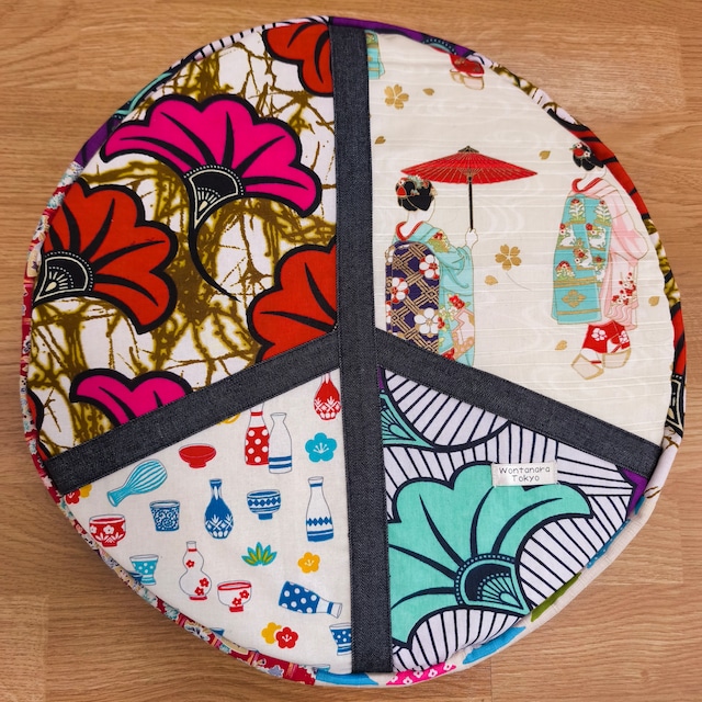 ジャンベ ヘッドカバー Africa×Japan Peace symbol