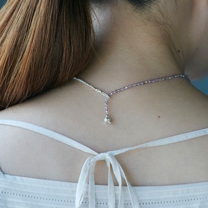 rhythmネックレス　パープル（S）