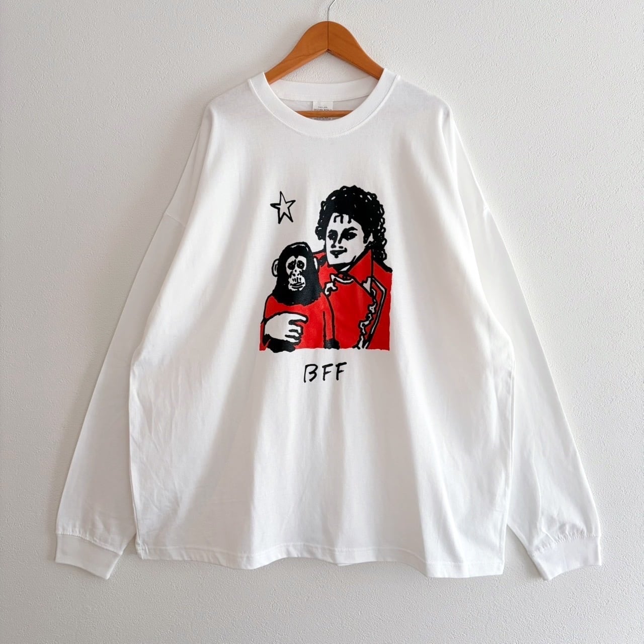 バドワイザー　Tシャツ　ボックスシルエット BFF」ボックスシルエットTシャツ（ホワイト） | YUKI HORIMOTO WEB STORE
