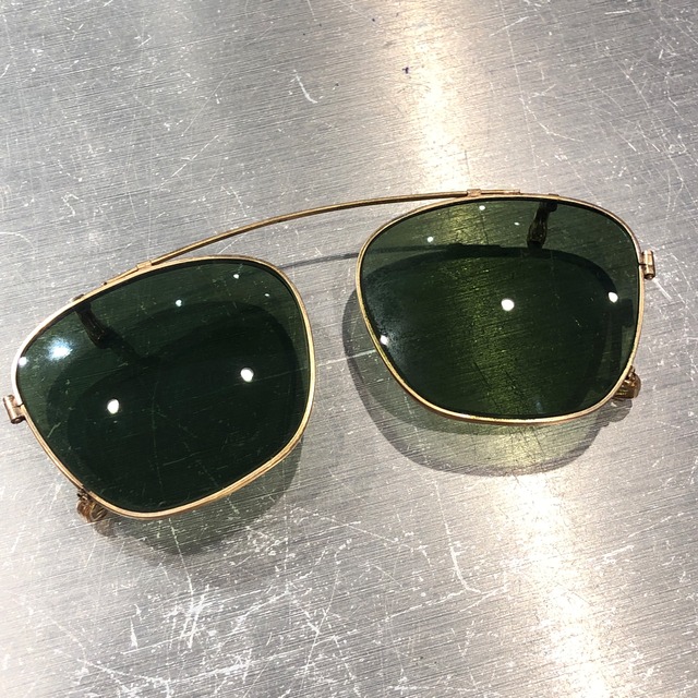 ⊕⊕VINTAGE AMERICAN OPTICAL CLIP ON "グリーンレンズ"