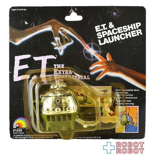 LJN E.T. & スペースシップ・ランチャー フィギュア 1982 未開封