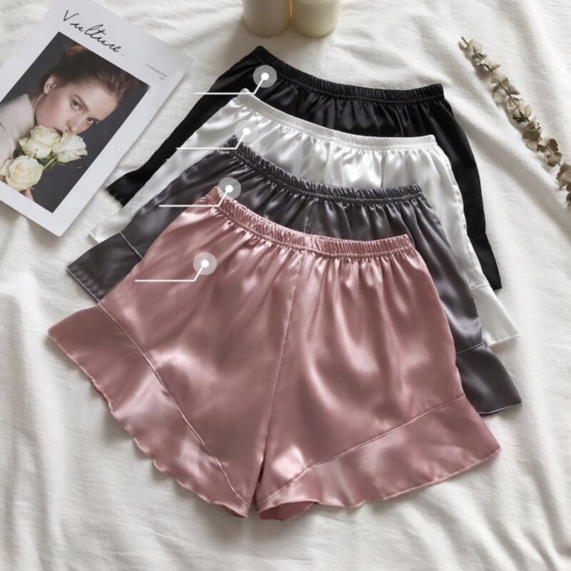 アンチエキゾーストセーフティパンツ2020春夏新夏薄手のイミテーションシルクスリーポイントセーフティパンツは、ショーツの内側と外側の女性に着用できます YY-ファッション1909490767