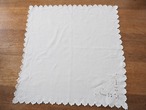 リネンナプキン イニシャルとハート型刺繍(穴・シミあり) 画像4