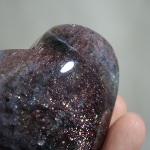 アイオライト サンストーン ブラッドショット / ハート