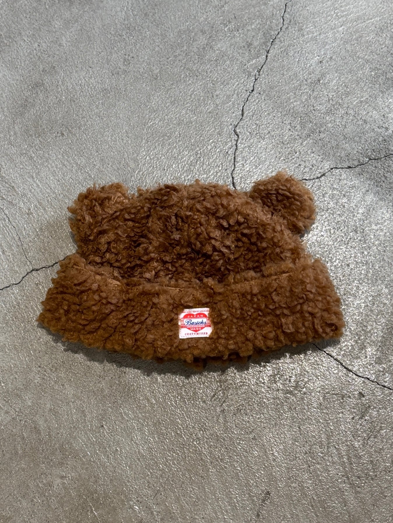 【新品未使用】　BASICKS Bear Beanie brown ベイシックス BASICKS - 【25AW】Bear Beanie / ベアビーニー (ブラウン