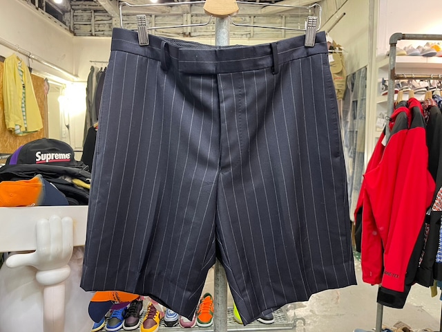 WACKO MARIA × ERMENEGILDO ZEGNA SHORT TROUSERS D.NAVY STRIPE MEDIUM 95983