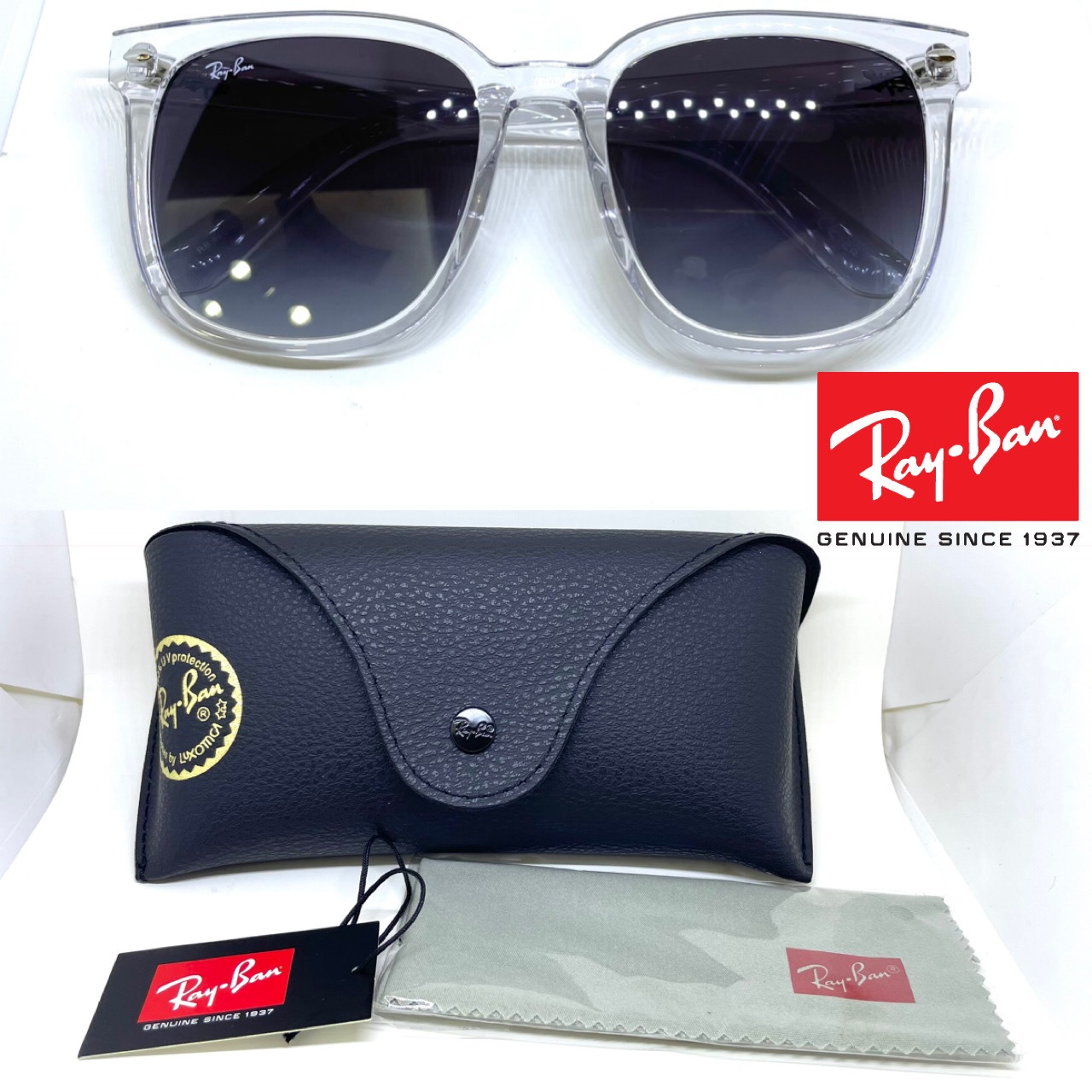 Ray Ban レイバン サングラス RB4401D 6447/8G クリア | メガネ 