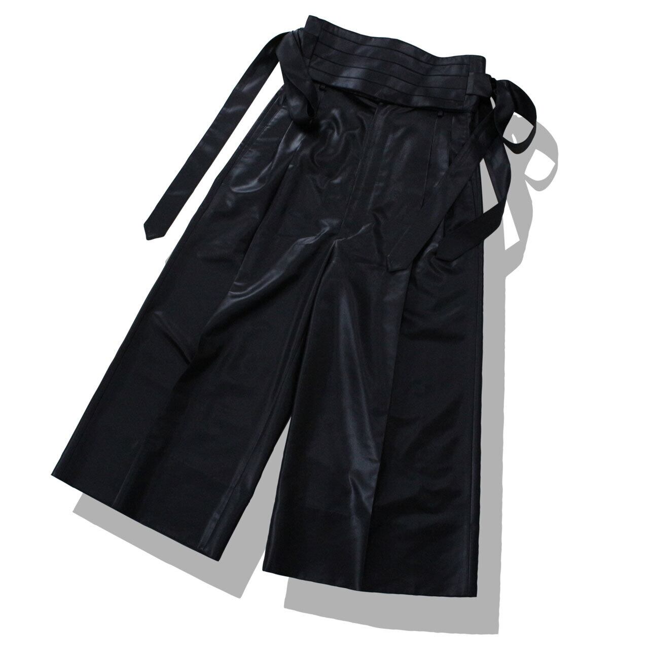 【ラスト1点】RequaL≡ RQ22AW-PT11 Leather like cummerband pants