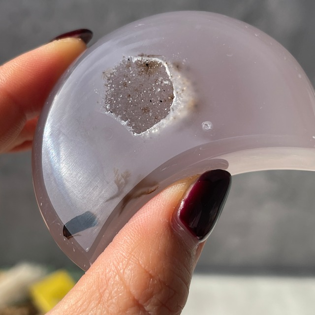 『ブラジル産 デンドリティックアゲート ムーン』｜景色のようなデンドリ模様の瑪瑙