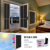 DUOFIRE 遮光シート 超遮光 目隠しシート 窓 真っ黒 窓ガラス目隠しフィルム すりガラス調 遮光フィルム スモークフィルム 完全目隠し 窓用フィルム 紫外線（UV）カット 日差し・西日対策 日よけ 防犯 プライバシー保護 ガラスフィルム 無接着剤 静電気吸着 水で貼る・貼り直し可能 純黒 (30×200cm）