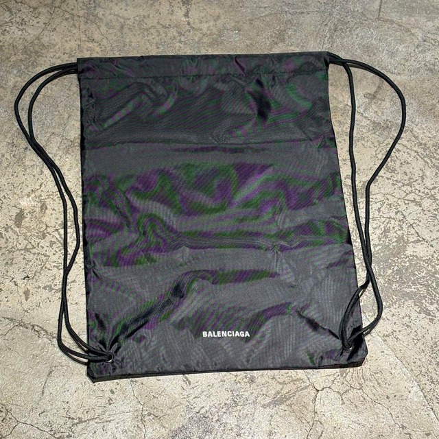 BALENCIAGA バレンシアガ ナイロン ナップサック バッグ【表参道t03 