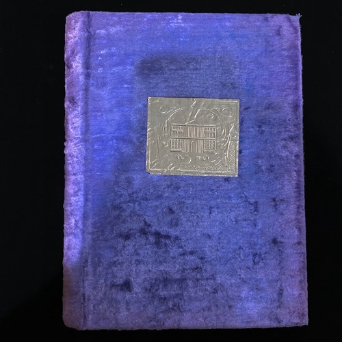 Velvet notebook