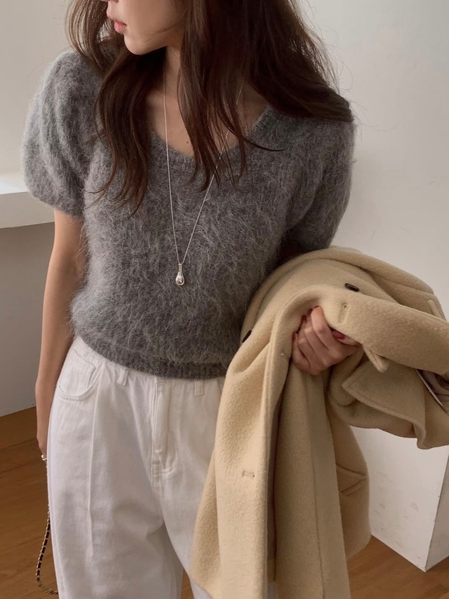 (予約) miel / Tring alpaca knit 4color