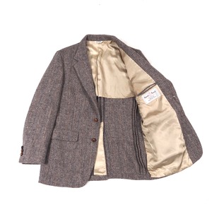 80's Harris Tweed 3B tailored jacket 40 /ハリスツイード ビンテージ ウールジャケット
