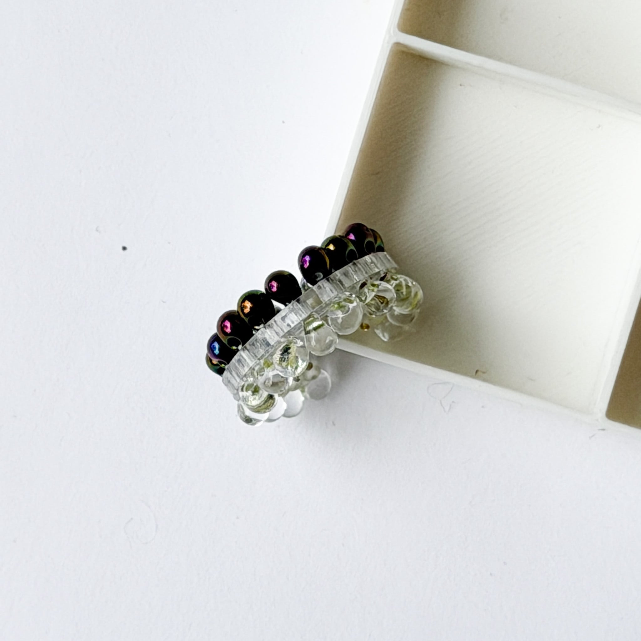 puzzle ring ear cuff 'bicolor' [15]