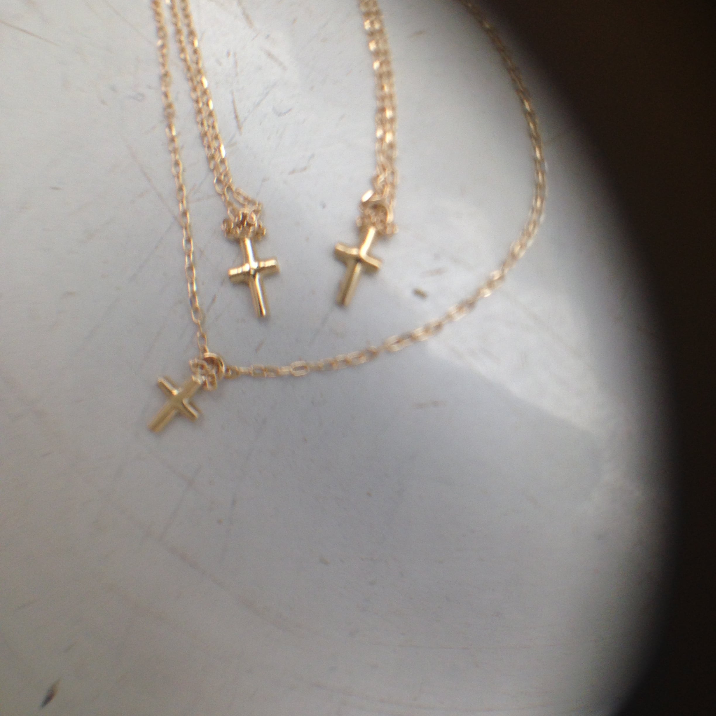 K18cross+++necklace