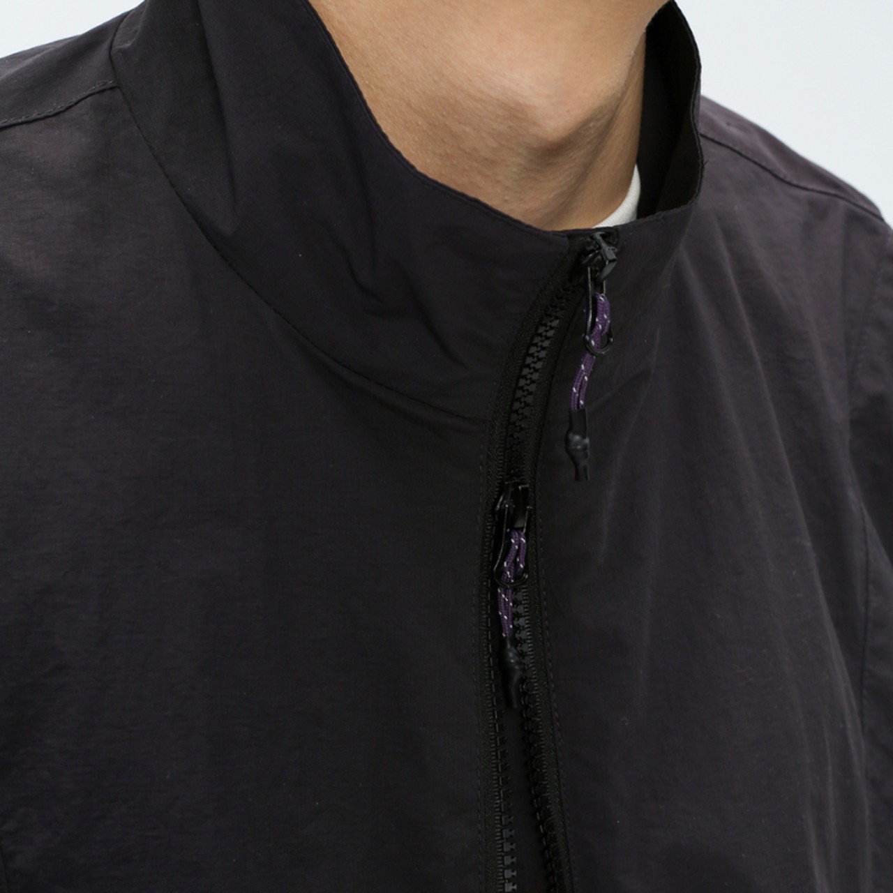 シンプル速乾ダブルジップブルゾン　0821