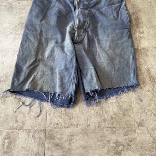 30-40s 針式シンチ フレンチワーク Metis リネン ショーツ W32 詳細写真7