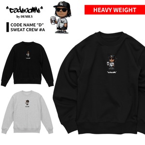 CODENAME "Dreadlocks" Print Crew #A (Black/Ash Gray)