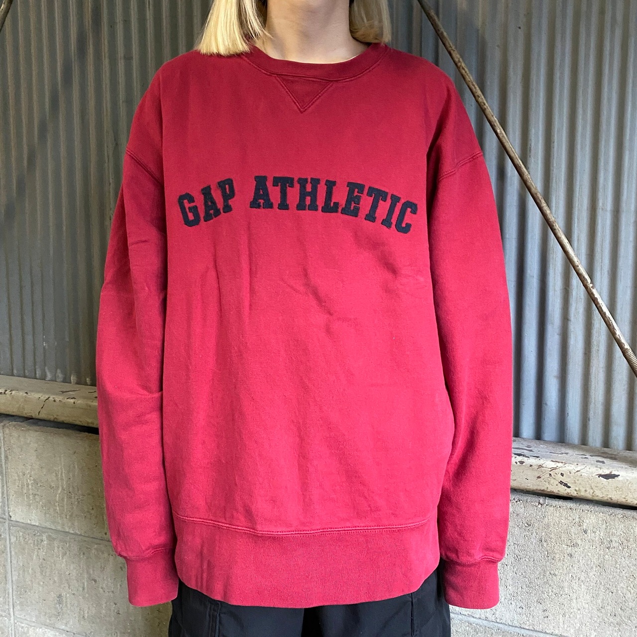 GAP ギャップ ロゴワッペン スウェット トレーナー メンズL 古着 