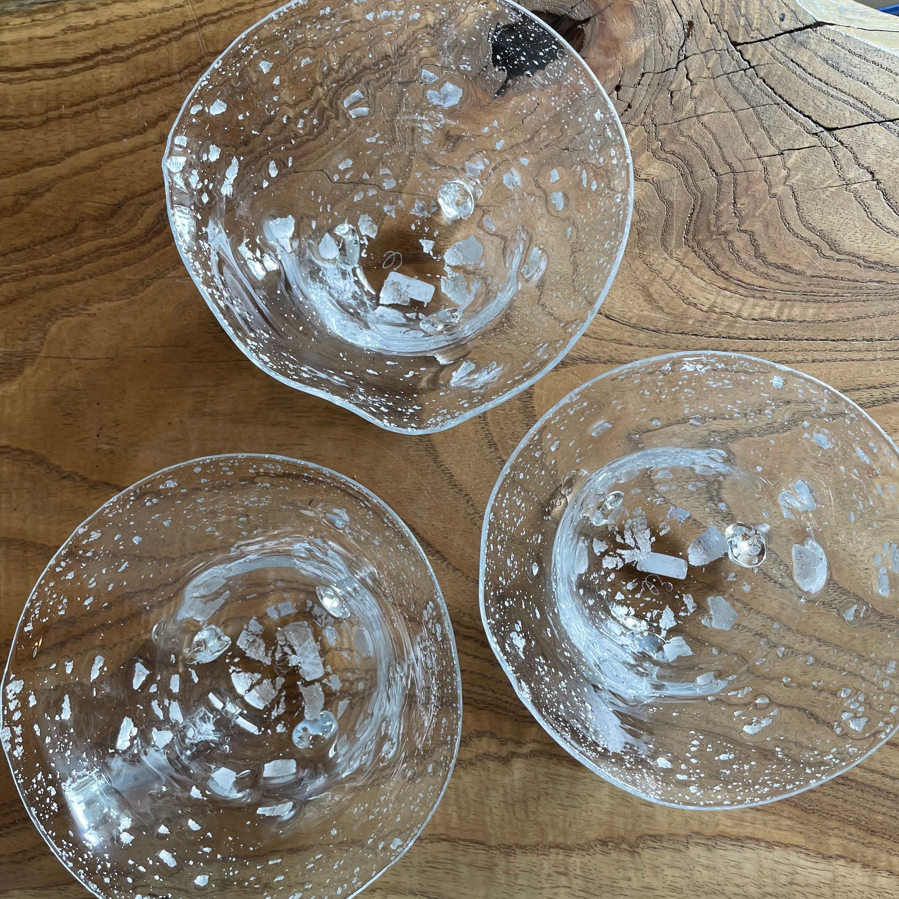 高山浩子　千切れ雲三つ足鉢　ガラス