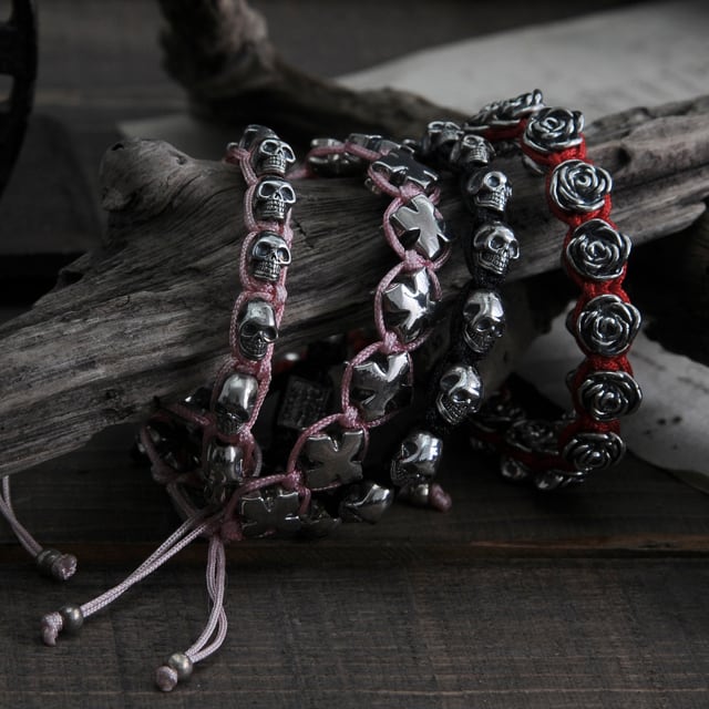 KING BABY キングベイビー Bracelet ブレスレット】ピンクマクラメ