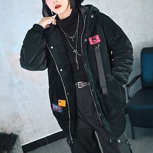 コーデュロイキルティングフーディパッチジャケット(ruf_02595)